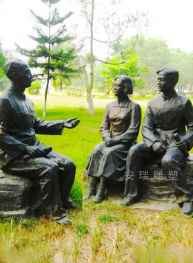 玻璃钢茶马古道雕塑 铸铜古代传统民俗小品人物摆放户外街口景观