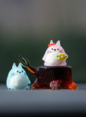 琉璃手作龙猫车载桌面摆件礼物