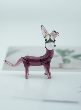 可爱淄博琉璃小毛驴桌面装饰摆件