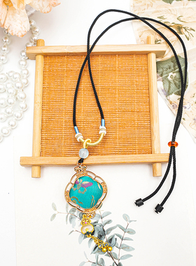 宋锦如意项链纯手工简约