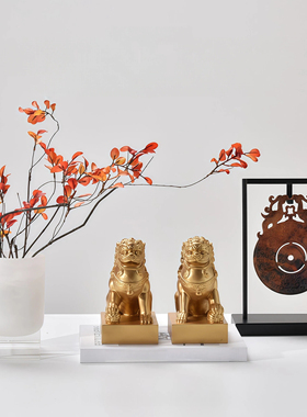 新中式现代轻奢中古风装饰摆件