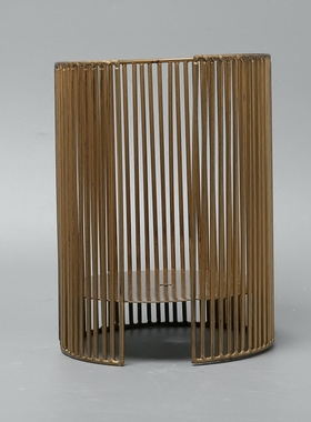 现代新中式风餐桌样板房间烛台