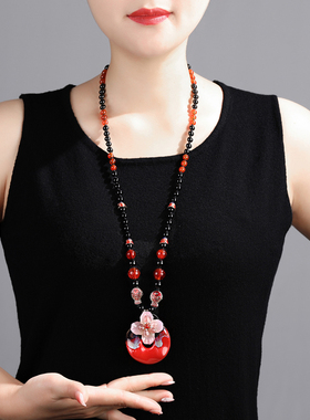 七彩蝶度陶瓷玛瑙圆珠女手作原创