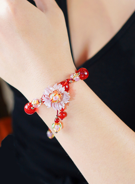 七彩蝶度女琉璃珠未镶嵌民族风