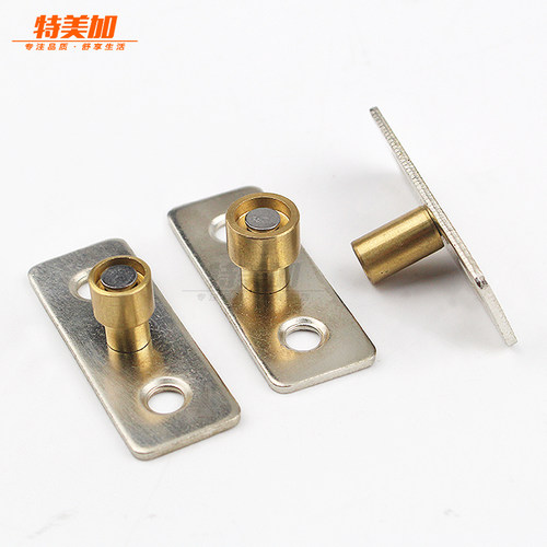 木门限位器推拉门轨道移门定位器橱柜门止摆器衣柜导向轮限位转轴 - 图0