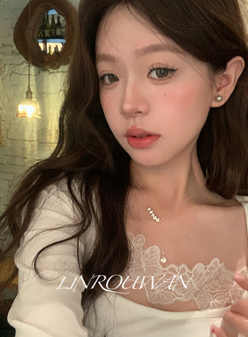 925纯银猫眼珠车花球链条项链