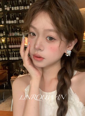 纯白茉莉双花相拥亚克力花朵