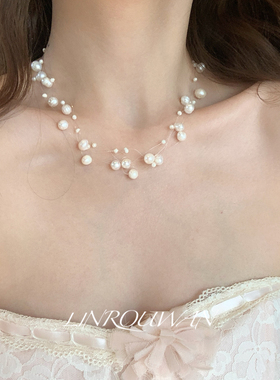 超仙天然淡水珍珠项链多层叠戴