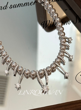 流星项链轻奢高级感锁骨链