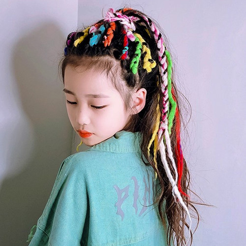 发带脏辫绳编发彩绳藏成人儿童女生绑头发扎头绳脏脏辫发绳男发饰 - 图0