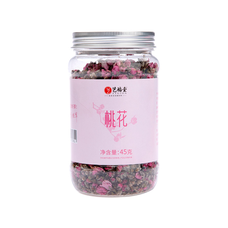 艺福堂茗茶旗舰店艺福堂桃花茶特选新花干泡水清饮品肠花瓣花苞食用45g搭荷叶菊花3