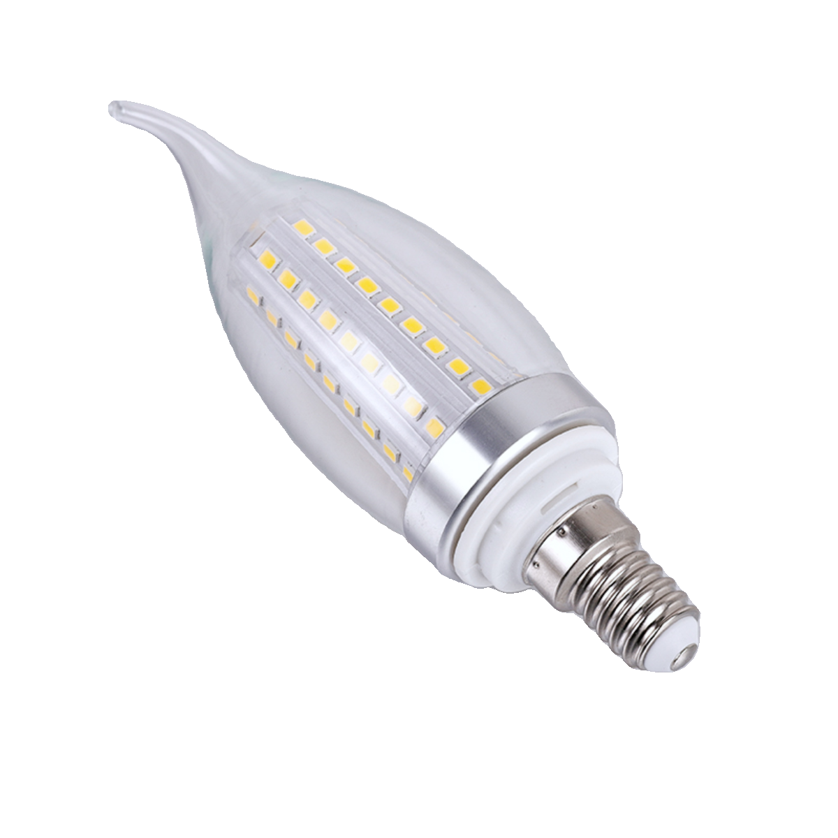 欧谱斯护眼led灯泡e14小螺口银色拉尾16W无频闪节能水晶吊灯光源,淘宝优惠券,粉丝福利购,淘宝优惠卷