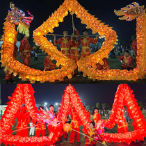 Dragon Lion Dance Lion Light Silk Satin Dragon Night Light Dragon Stage Props Dragon Dragon Light Meta props 9 knobs 10 people group