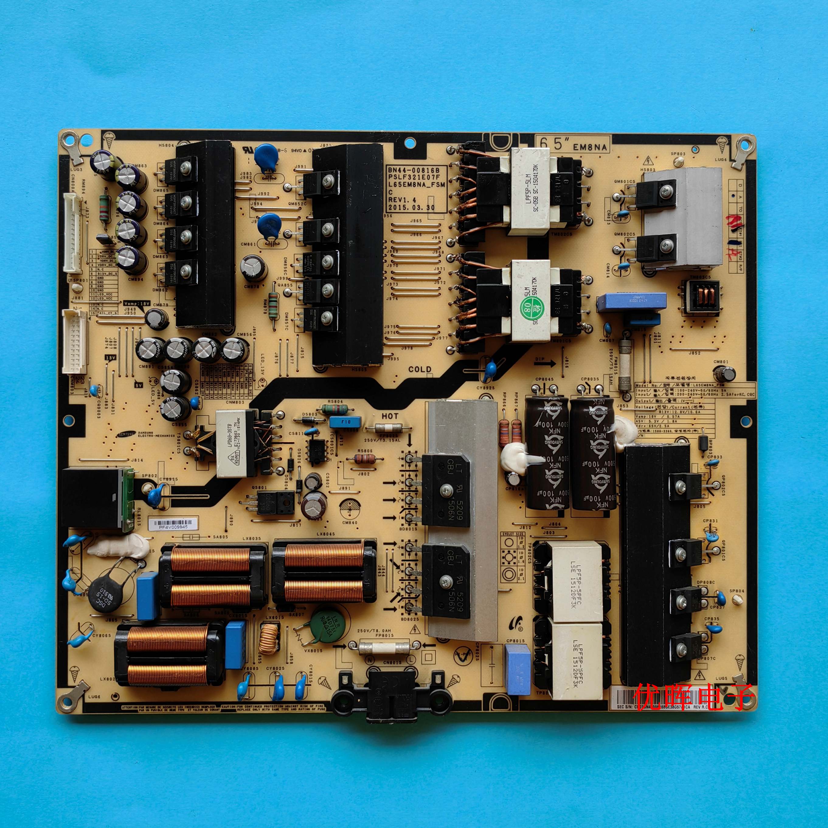 原装三星UA55JS9800J 65JS9800电源板BN44-00816A/B L65EM8NA-FSM - 图2
