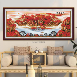 ks十字绣2026年新款鸿运当头八方聚财版大气客厅卧室挂画自己绣