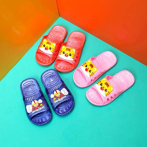 儿童凉拖鞋卡通男童女童夏季防滑厚底舒适中小童浴室宝宝小孩拖鞋 - 图1