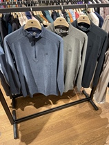 South Korea 23 years new KL mens outdoor half zipped long sleeve suede T-shirt undershirt JWTBW23251