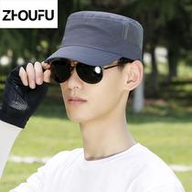 Fishing Hat Man Flat Top Hat Man Breathable Summer Speed Dry Sun Hat Sun Hat Duck Tongue Cap Baseball 0110c