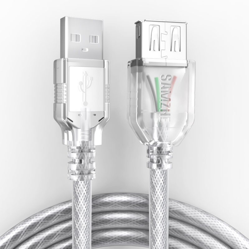 山泽USB2.0延长传输数据线公对母电加长线UK-515/503 UK-505/510 - 图2