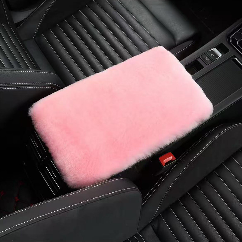 汽车扶手箱垫羊皮毛一体毛绒车中央扶手箱套胳膊垫通用型车载内饰,淘宝优惠券,粉丝福利购,淘宝优惠卷