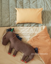 {velybeemarket} Korea Ins Little crowdsourced baby Handmade doll Horse pillow Pillow Animal