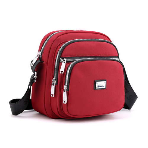 斜挎牛津布女包轻便妈妈包防水尼龙包包新款2025网红多层单肩小包 - 图3