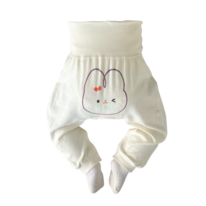 婴儿裤子按扣裆纯棉无骨高腰护肚裤春大PP裤宝宝打底裤可外穿,淘宝优惠券,粉丝福利购,淘宝优惠卷