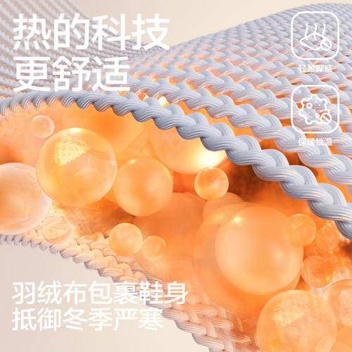 三利棉拖鞋女冬季2025新款包跟外穿保暖室内家居棉拖防滑棉鞋男 - 图0