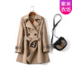 Small three-quarter sleeve short windbreaker spring and autumn coat