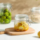 Glass sealed jar rock sugar lemon passion fruit jar