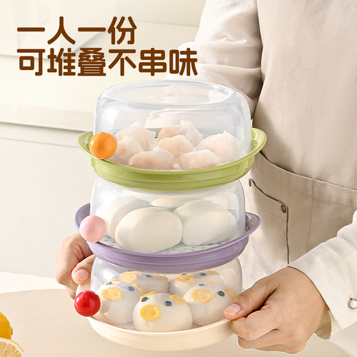 川岛屋微波炉加热专用蒸笼食品级家用耐高温器皿蒸包子热馒头神器 - 图3