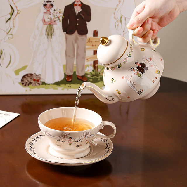 Kawashimaya couple tea set wedding gift