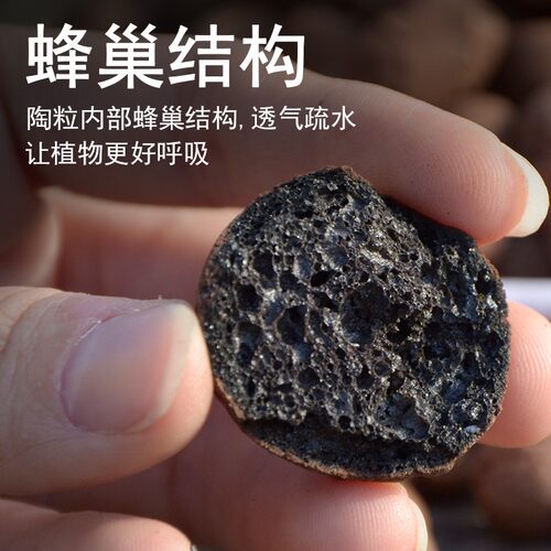 陶粒垫底养花专用多肉营养土花盆花卉回填鱼缸水培铺面火山石颗粒 - 图2