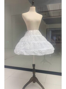 儿童礼服45裙蓬裙衬裙女孩子礼服演出内撑蓬蓬裙带骨撑裙配饰裙撑