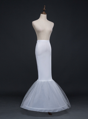 裙撑鱼尾加大拖尾新娘婚纱不规则加长超蓬礼服演出造型内衬裙