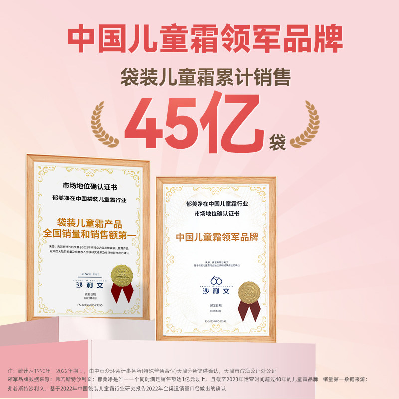正品郁美净儿童霜袋装霜宝宝袋霜面霜保湿滋润护肤品婴国货官方,淘宝优惠券,粉丝福利购,淘宝优惠卷