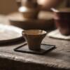 Yinchuantang Japanese-style silent horn wide-mouth tea cup Kung Fu tea set bionic tea cup home tea drinking master cup