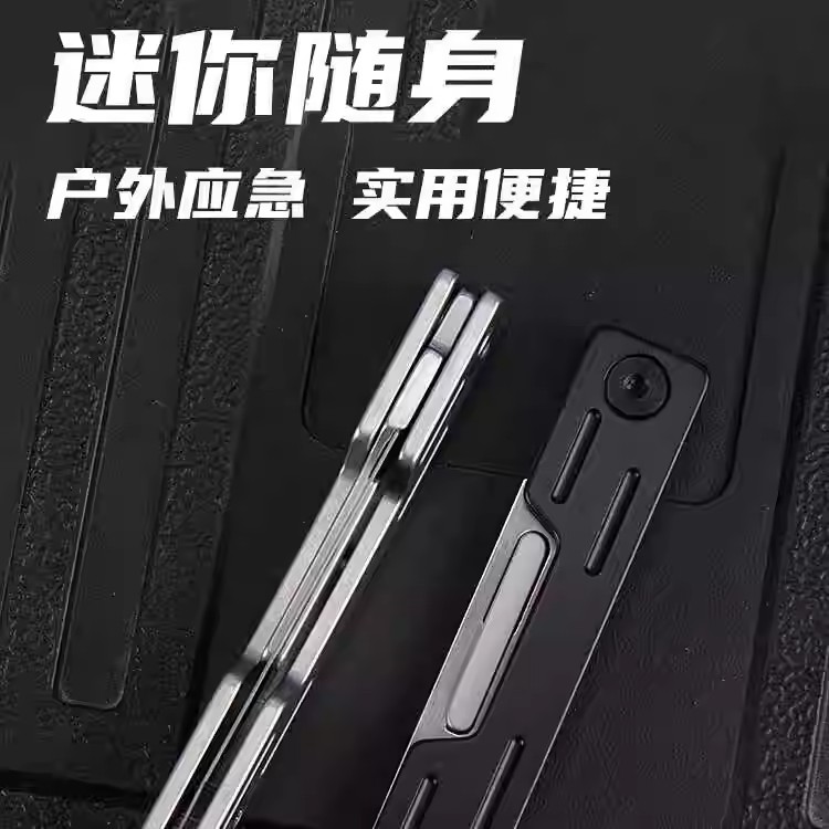 不锈钢美工刀锋利手术刀片折叠小刀雕刻刀随身开箱钥匙扣小刀 - 图0