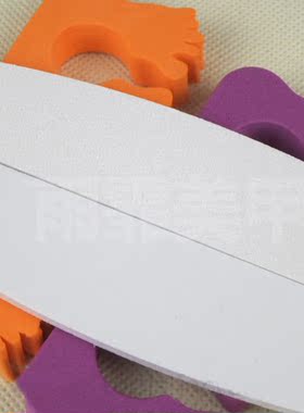 半月形美甲工具白色磨搓100号