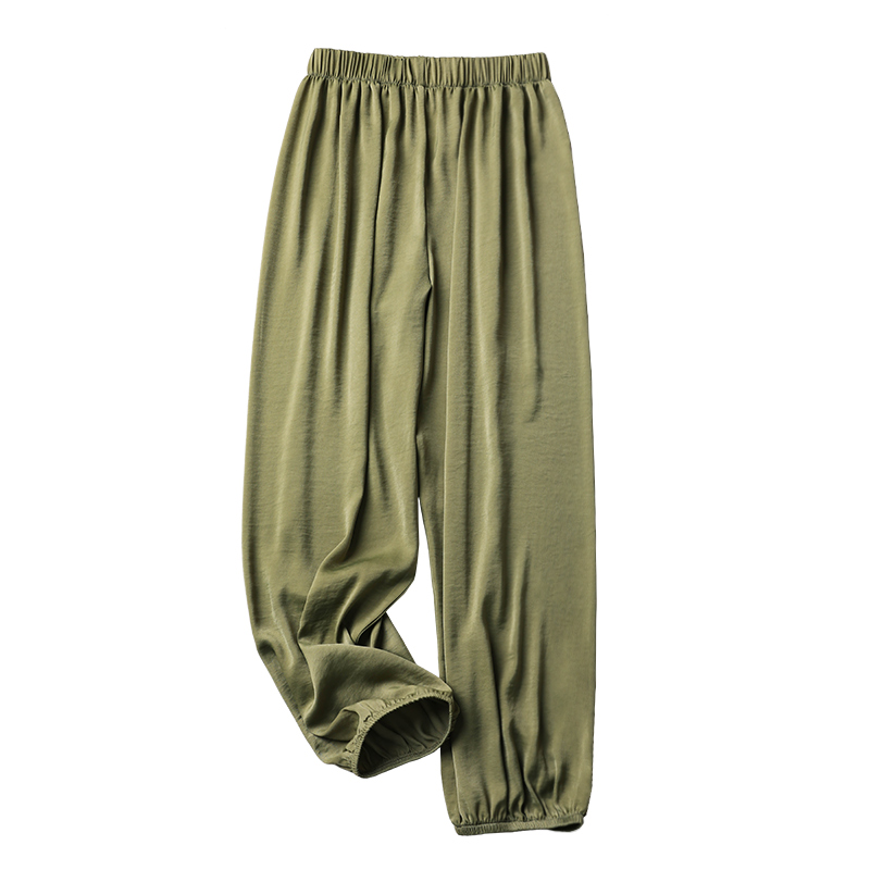 冰丝灯笼裤夏季宽松高腰萝卜哈伦裤 欧朵妮休闲裤