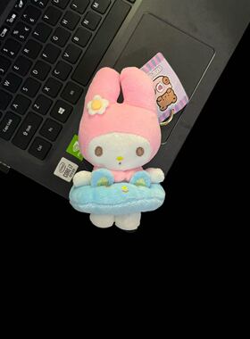 正版游泳圈造型HelloKitty玩偶挂件软萌卡通毛绒钥匙扣包配饰挂饰