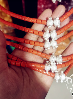 彝阿朵金属树脂多层女民族风项链