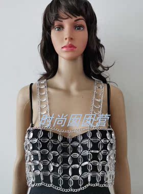 珠子合金扭链女个性时尚表演饰品