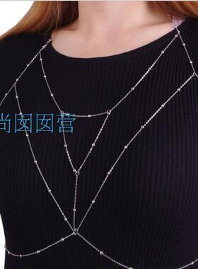 欧美身体链body chains  性感胸链bikini身体链BY489独特珠链饰品
