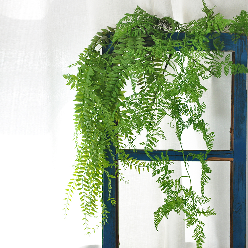 九思仿真植物长藤蔓吊兰院子橱窗阳台设计仿生绿化垂吊假绿植F578 - 图0
