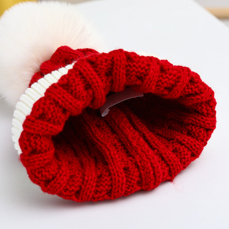 婴儿帽子秋冬季可爱萌宝男宝宝毛线帽圣诞保暖护耳女童小孩亲子帽,淘宝优惠券,粉丝福利购,淘宝优惠卷
