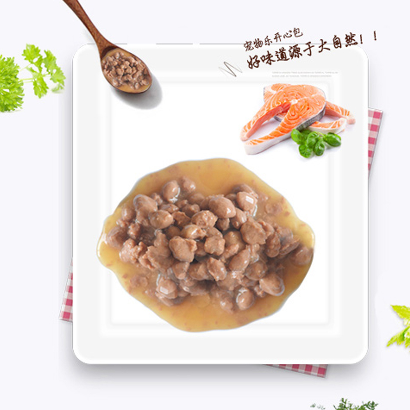 宠物乐开心包猫零食妙鲜肉包100g*24包口味混搭猫罐头成幼猫湿粮 - 图2