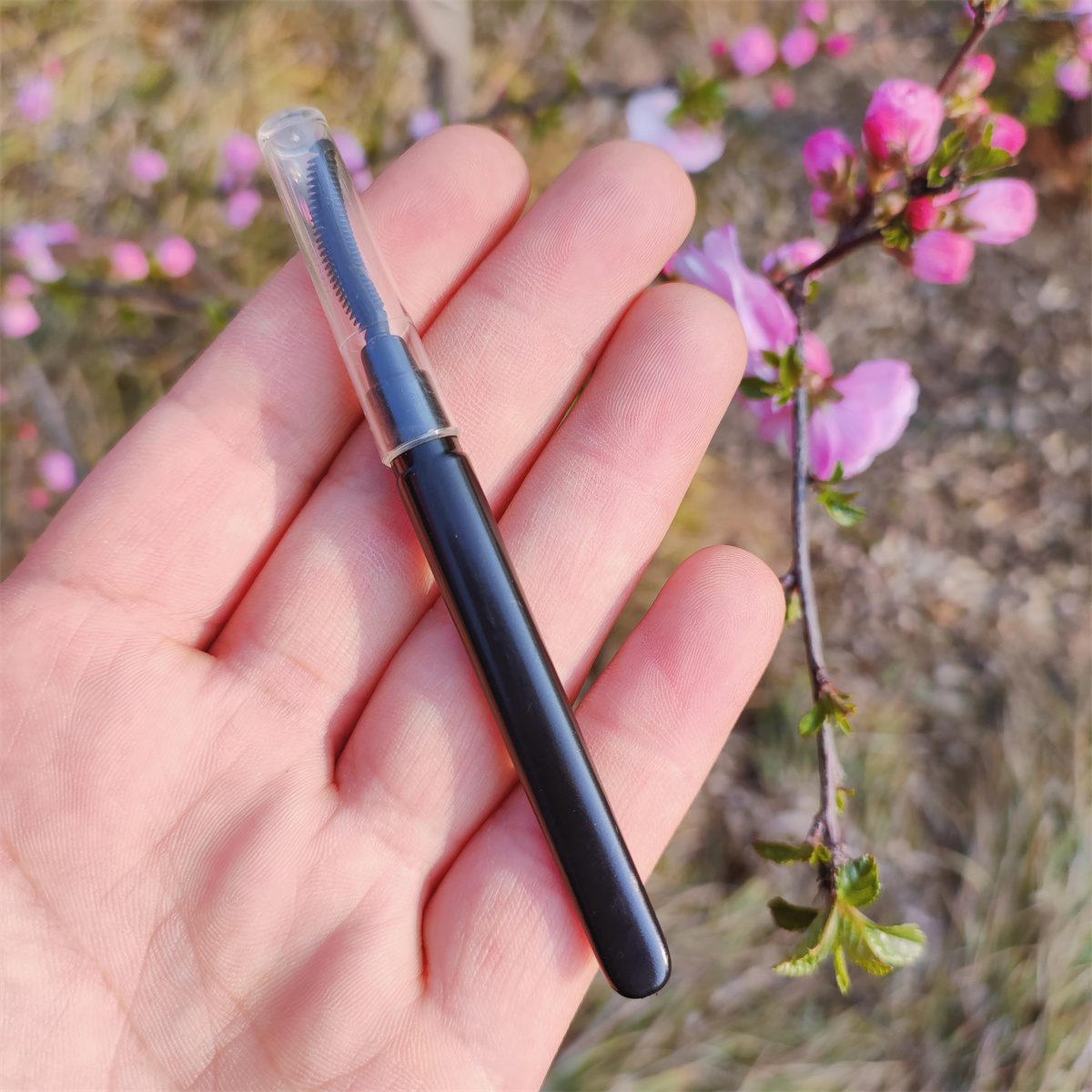 眉刷唇刷睫毛刷月牙刷螺旋刷便捷带盖勾勒眉刷化妆刷套装彩妆美妆