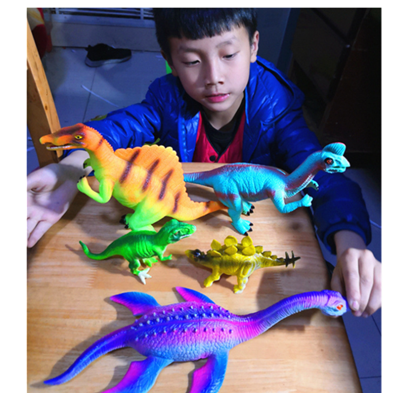 大号30厘米5只套装 海龙 三角龙霸王龙剑龙 腕龙超市热卖玩具恐龙 - 图3