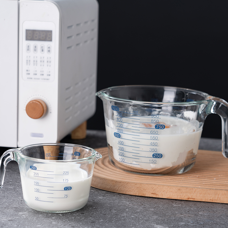 onlycook厨房刻度量杯高硼硅玻璃打蛋专用杯子烘焙工具鸡蛋打蛋杯 - 图3